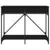 vidaXL Konzolna mizica črna 100x39x78,5 cm inženirski les