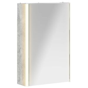 vidaXL Kopalni&scaron;ka ogledalna omara Betonsko siva 33 x 11,5 x 50 cm