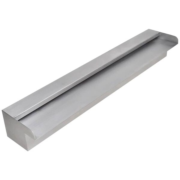 vidaXL Pravokotna fontana za bazen slap nerjaveče jeklo 60 cm