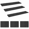 vidaXL Podloge za stopnice 15 kos 76 x 20 cm Temno siva Poliester