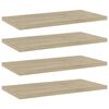 vidaXL Dodatne police za omaro 4 kosi sonoma hrast 40x20x1,5 cm