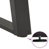 vidaXL Noge za jedilno mizo v obliki črke U, 2 kosa, antracitne, 90 x (72-73) cm, jeklo