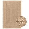 vidaXL Preproga ZIZUR 200x290 cm videz jute notranja in zunanja