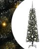vidaXL Umestno božično drevo Zelena 150 cm PVC, plastika in jeklo