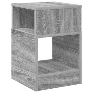 vidaXL Stranska miza Siva Sonoma 30,5 x 30 x 45 cm Inženirski les