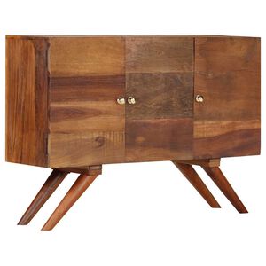 vidaXL Komoda rjava trden predelan les 110x30x75 cm