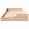vidaXL Konstrukcija postelje Rjava 80 x 200 cm Masivno borovo les
