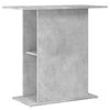 vidaXL Stojalo za akvarij betonsko sivo 75x36x72,5 cm inženirski les