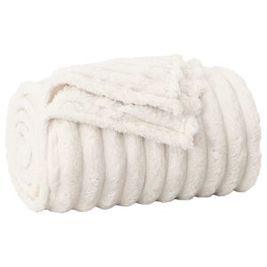 vidaXL Odeja Krem 240 x 220 cm 1.37 kg Flis