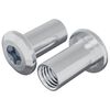 vidaXL Zaklepna matica 2 kos Nikljeva M6 x 25 mm Jeklo