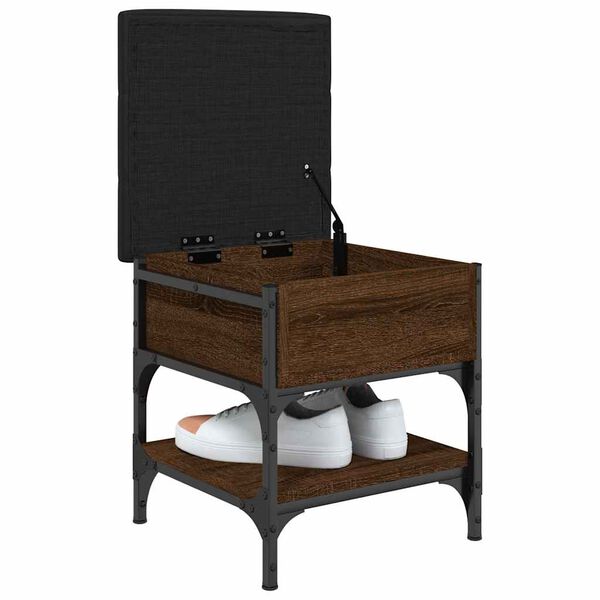 vidaXL Klop za čevlje rjavi hrast 42x42x45 cm inženirski les