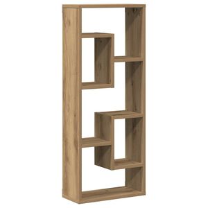 vidaXL Stenska polica Artisan hrast 36x16x90 cm inženirski les
