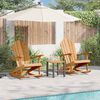 vidaXL Adirondack gugalnik 2 pcs Rjava 100 x 77 x 99 cm