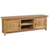 vidaXL TV omarica trdna tikovina 120x30x40 cm