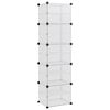 vidaXL Stojalo za čevlje prozorno 44x31,5x153,5 cm PP