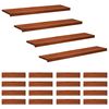 vidaXL Stopnice 20 kos 120 x 30 x 2 cm Rjava Trda bukovina