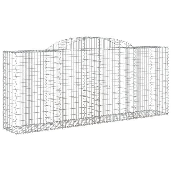vidaXL Obokane gabion ko&scaron;are 17 kosa 300x50x120/140cm pocinkano železo