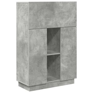 vidaXL Miza Betonsko siva 71.5 x 31.5 x 106.5 cm Inženirski les