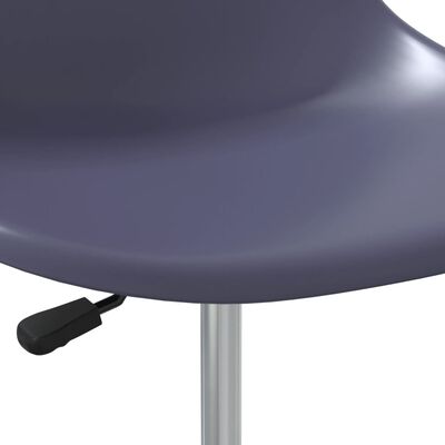 vidaXL Vrtljivi jedilni stoli 2 kosa lila PP