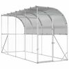 vidaXL Koko&scaron;ja kletka ob steni Srebrna 600 x 150 x 215 cm