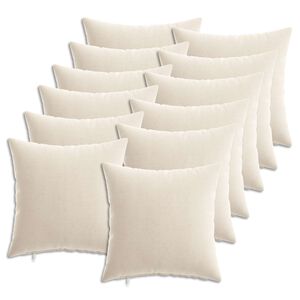 vidaXL Dekorativna blazina 12 kos HEERLEN Krem 40 x 40 cm