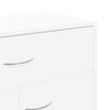 vidaXL Komoda bela 60x30x75 cm iverna plo&scaron;ča