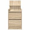 vidaXL Nočne omarice z 2 predaloma 2 kosa sonoma hrast 38x34x80 cm
