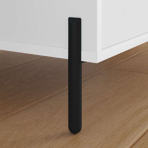 vidaXL Kosi pohi&scaron;tva 12 pcs Črna 66 x 36 x 160 mm elezo