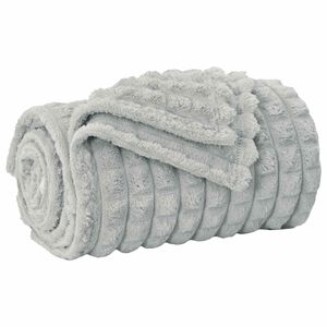 vidaXL Odeja Siva 150 x 130 cm Flis