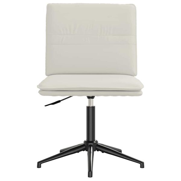 vidaXL Jedilni stoli 2 kosa krem žamet