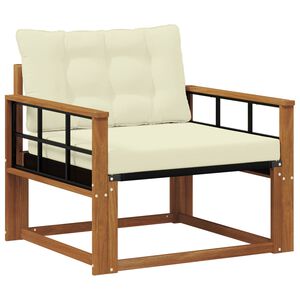 vidaXL Zunanja garnitura za sedenje Masivno akacijevo les in Textilene