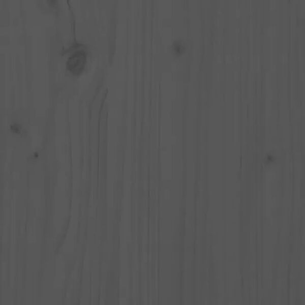 vidaXL Vzglavna sivo 146x4x100 cm trdna borovina
