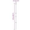 vidaXL Steber ograje. Drugo 52 pcs Zelena 3,2 x 3,2 x 210 cm Jeklo