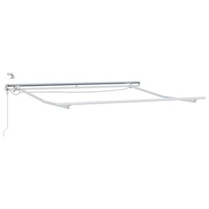vidaXL Okvir tende Bela 350 x 250 cm Aluminij