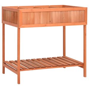 vidaXL Cvetlično korito za zeli&scaron;ča 80x60x80 cm trden les jelke