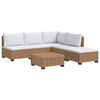 vidaXL 6 kos Ratan lounge set s blazinami GENDT Naravni rattan Naravna