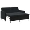 vidaXL Sofa postelja Črna Blago