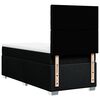 vidaXL Box spring postelja z vzmetnico črna 80x200 cm blago