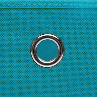 vidaXL Škatle za shranjevanje s pokrovi 4 kosi baby modre 32x32x32 cm