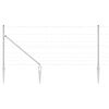 vidaXL Steber ograje. Cinkano 50 x 1 m Jeklo