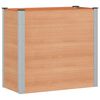 vidaXL Vrtna visoka greda Rjava 100 x 50 x 91 cm alu.