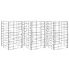 vidaXL Visoka greda gabion 3 kosi 30x30x50 cm železo
