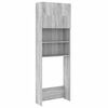 vidaXL Omara za pralni stroj siva sonoma 64x25,5x190 cm