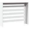 vidaXL Pokrov za radiator bel 104x20x82 cm inženirski les