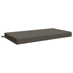 vidaXL Blazina za sedež SOEST 100% poliester Siva 120 x 80 x 10 cm