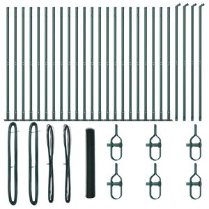 vidaXL Steber ograje. Zelena