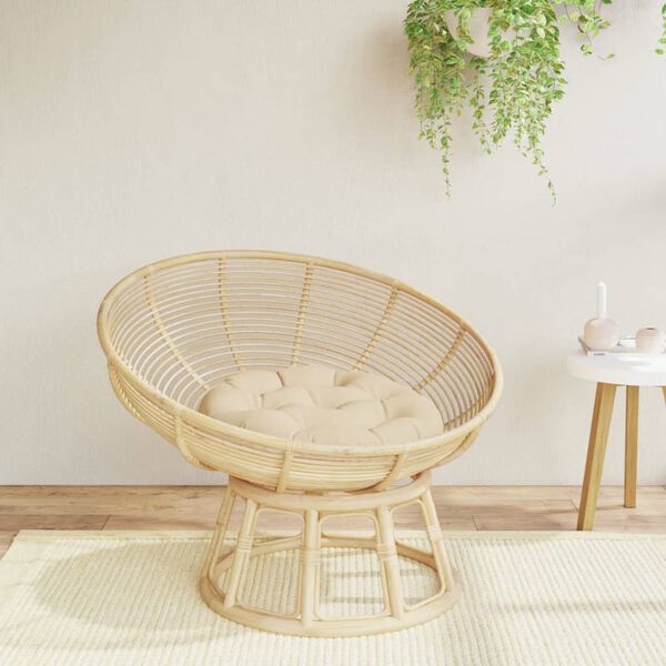 vidaXL Okrogla blazina bež &Oslash; 60 x 11 cm oxford tkanina