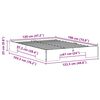 vidaXL Posteljni okvir Rjava 120 x 190 cm Trdna borovina