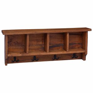 vidaXL Obe&scaron;alka Rjava 70 x 11 x 27 cm Masivni mahagonijev les