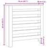 vidaXL Pokrov za radiator siv sonoma 78x20x82 cm inženirski les